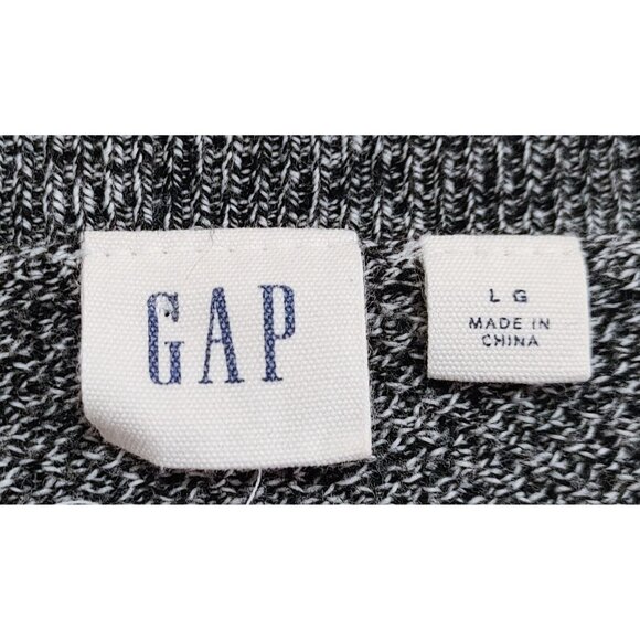 Gap Sweater Gray V Neck Pullover Womens Size Large Long Sleeve - Picture 2 of 3